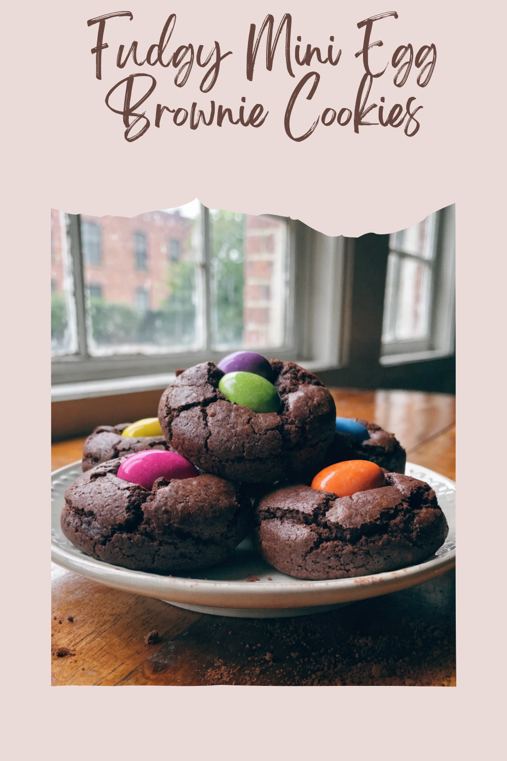 Fudgy Mini Egg Brownie Cookies
