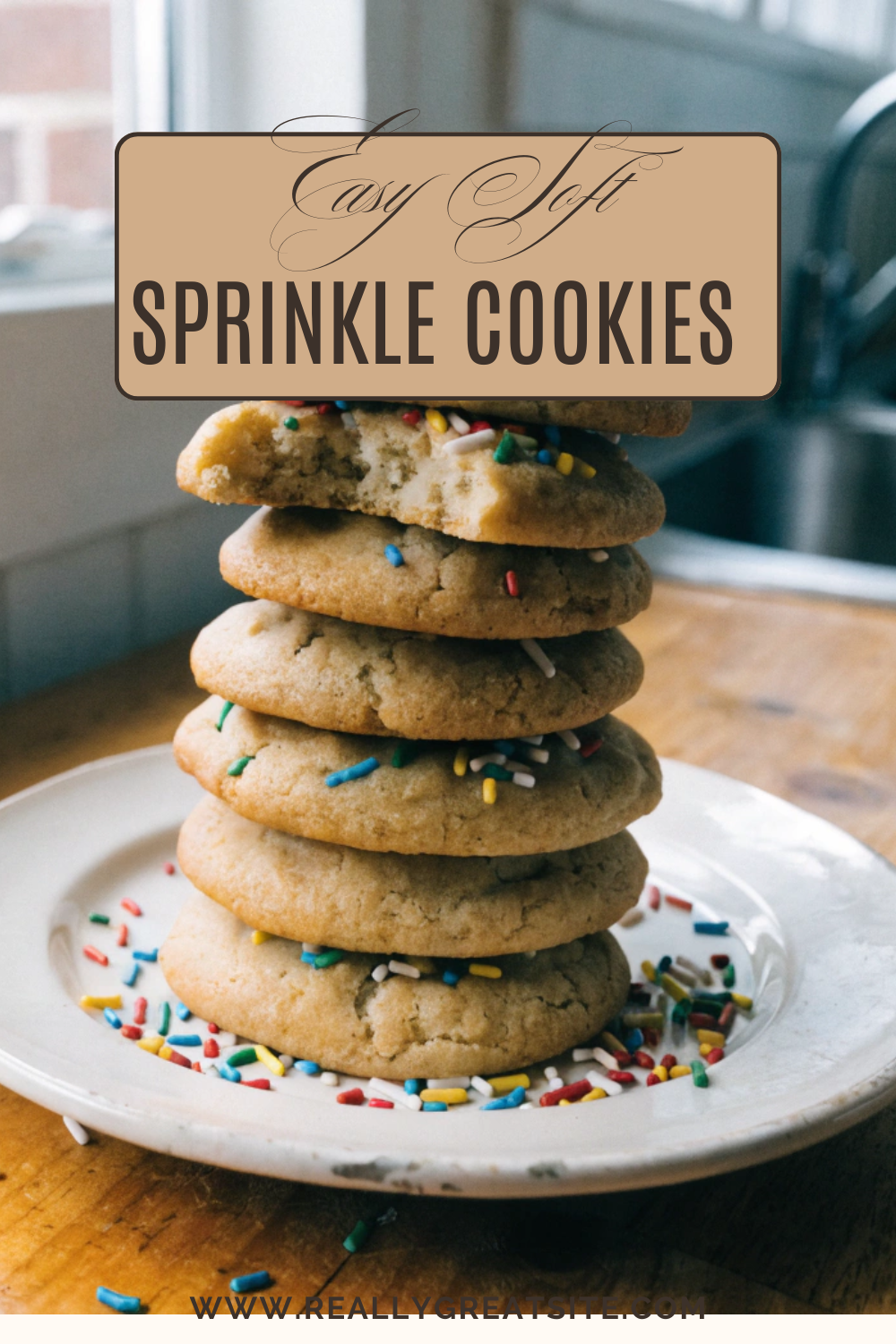 Sprinkle Cookies Recipe (Soft & Chewy)