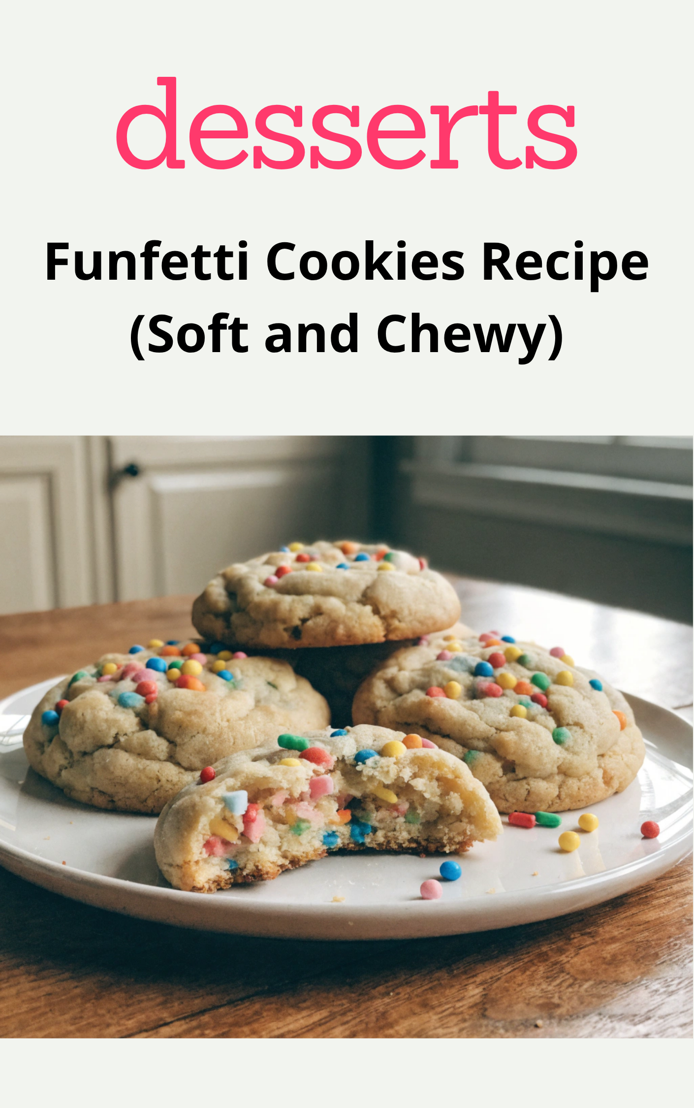 Funfetti Cookies Recipe (Soft and Chewy)