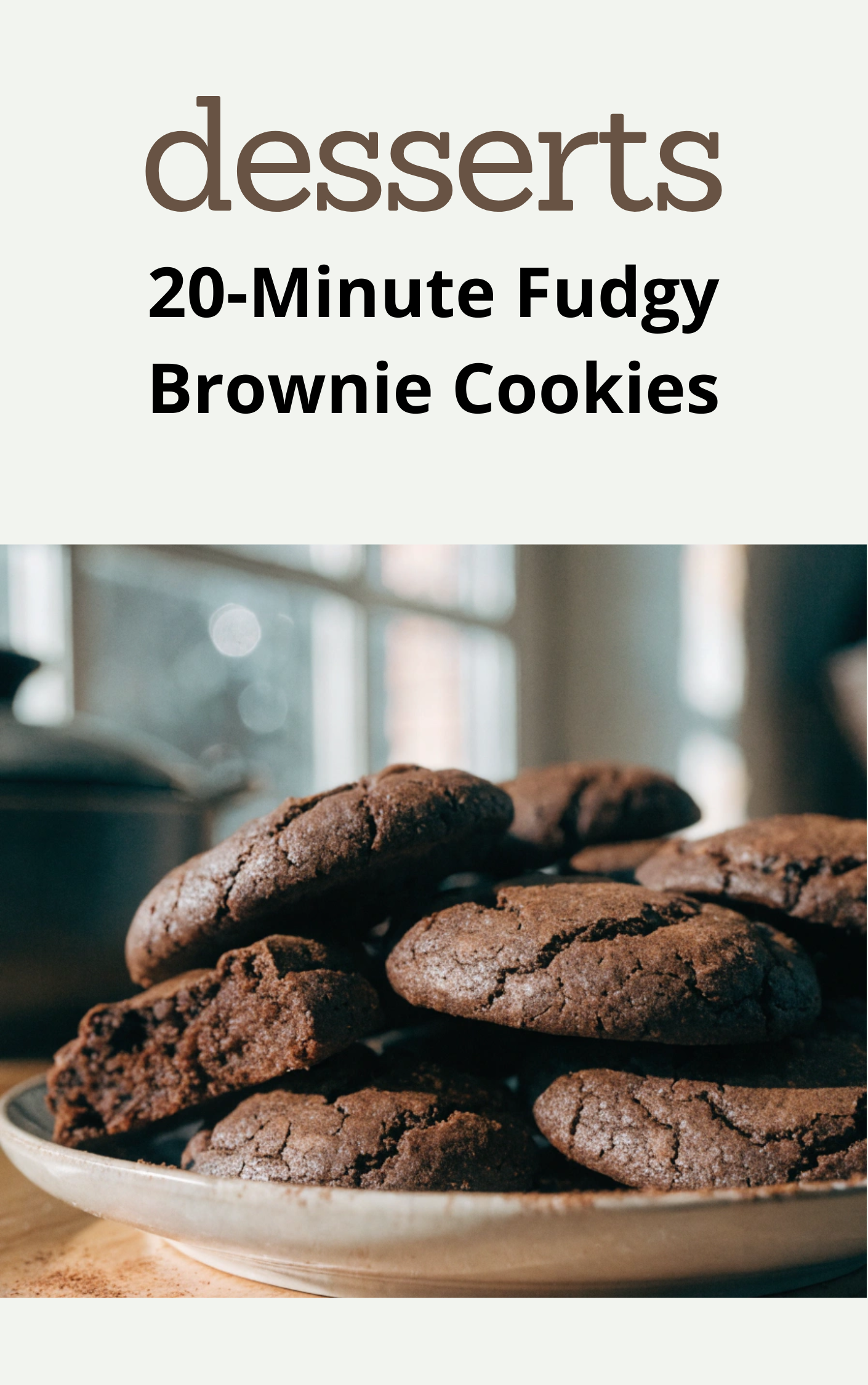 20-Minute Fudgy Brownie Cookies