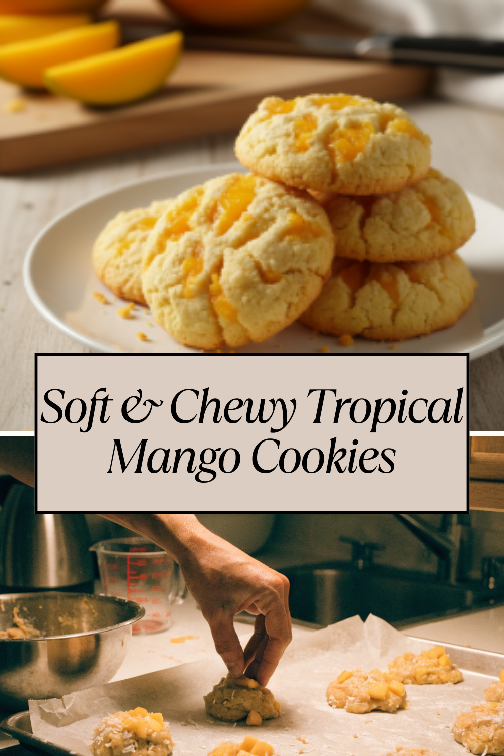 Soft & Chewy Tropical Mango Cookies