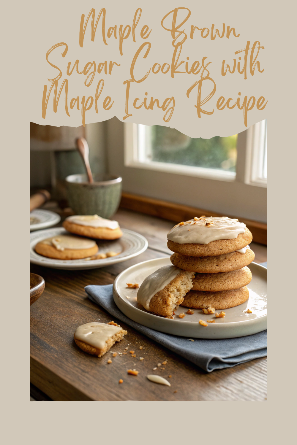Maple Brown Sugar Cookies with Maple Icing Recipe