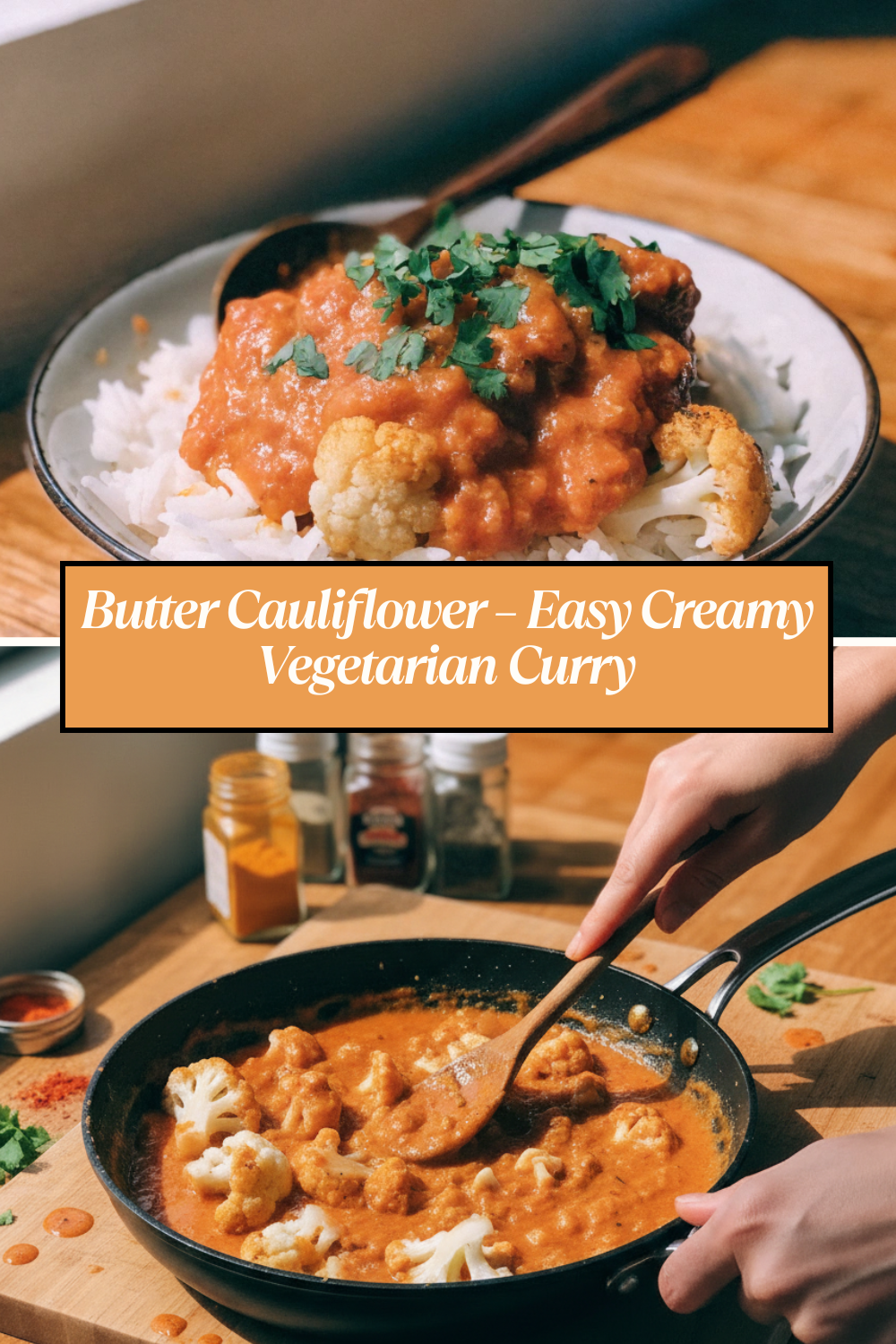 Butter Cauliflower – Easy Creamy Vegetarian Curry