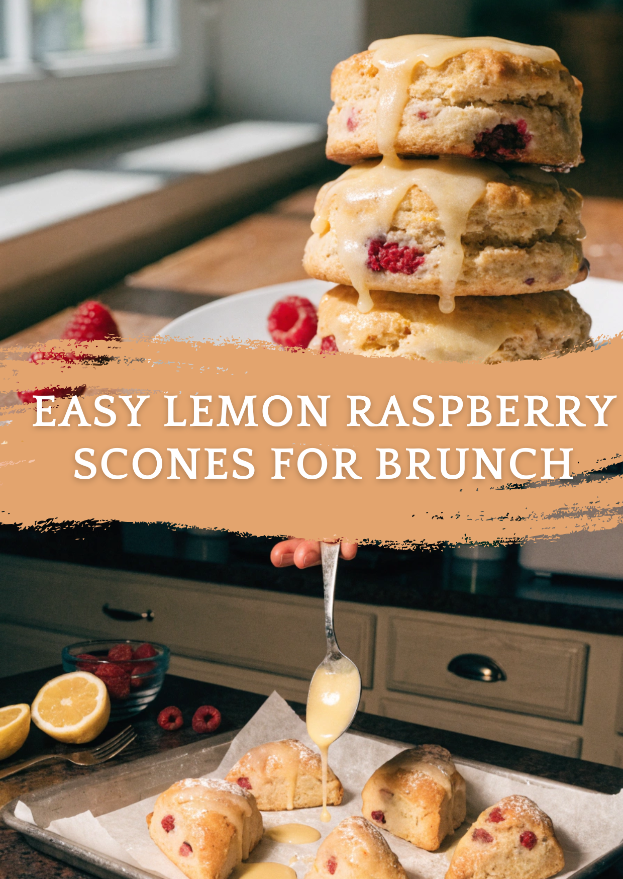 Easy Lemon Raspberry Scones for Brunch