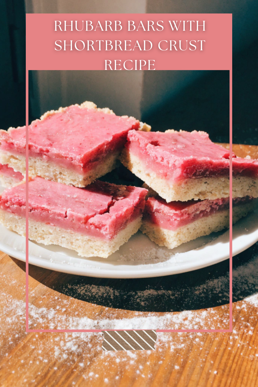 Rhubarb Bars with Shortbread Crust Recipe