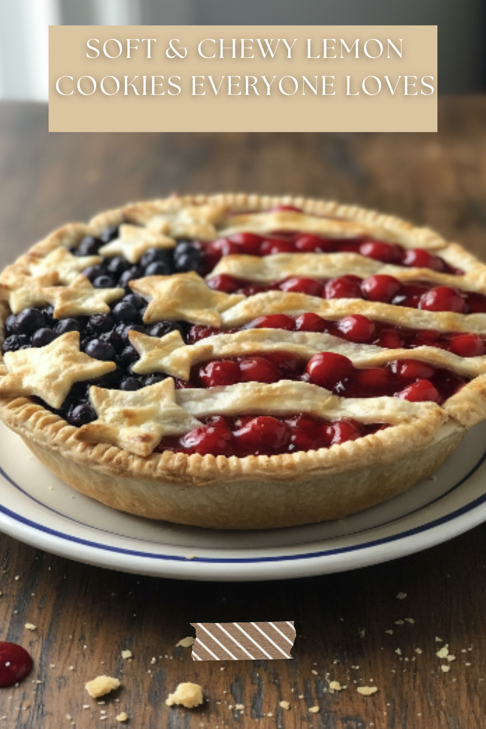 Cherry and Blueberry Pie Double Fruit Dessert