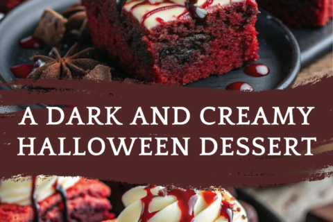 Indulge in Sinful Vampire Bite Red Velvet Brownies – A Dark and Creamy Halloween Dessert