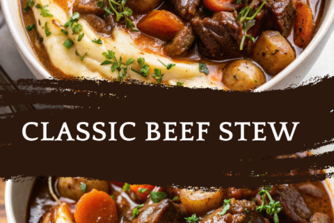 Classic Beef Stew (Inspired by Beef Bourguignon) – Rich, Hearty, and Comforting Without Wine