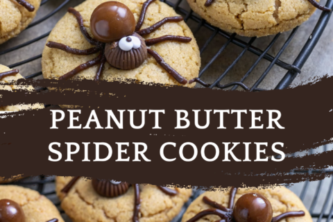 Peanut Butter Spider Cookies | Spooky Halloween Treat