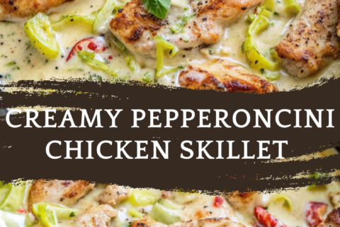 Creamy Pepperoncini Chicken Skillet – Tangy, Savory, and Comforting