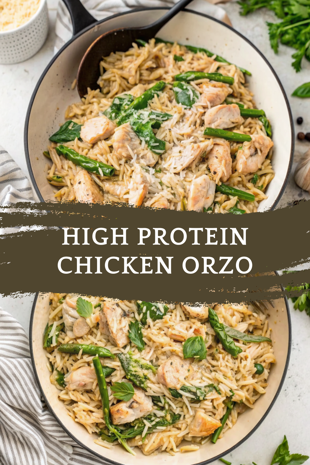 High Protein Chicken Orzo