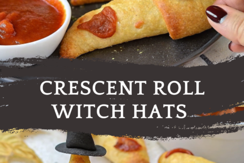 Crescent Roll Witch Hats {So Easy!} | Kid-Friendly Halloween Snack