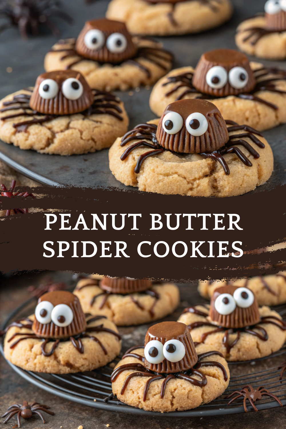 Peanut Butter Spider Cookies | Creepy-Cute Halloween Treat