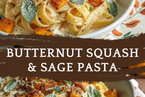 Butternut Squash & Sage Pasta – A Creamy, Cozy Dish for Autumn Nights