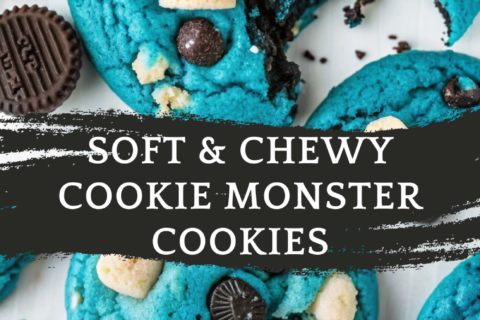 Soft & Chewy Cookie Monster Cookies – The Ultimate Blue Treat for All Ages
