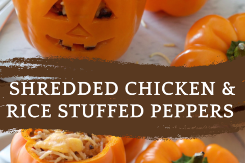Shredded Chicken & Rice Stuffed Peppers (Halloween Style) – Fun, Spooky, and Delicious