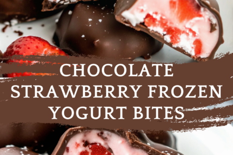 Chocolate Strawberry Frozen Yogurt Bites – A Sweet & Healthy Treat