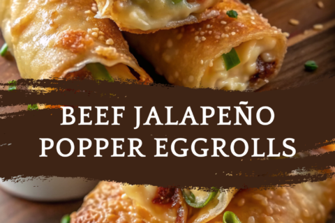 Beef Jalapeño Popper Eggrolls – Crispy, Cheesy & Full of Fiery Flavor!
