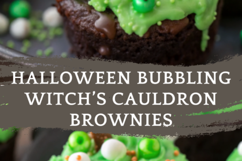 Halloween Bubbling Witch’s Cauldron Brownies – Spooky, Fudgy, and Fun to Decorate