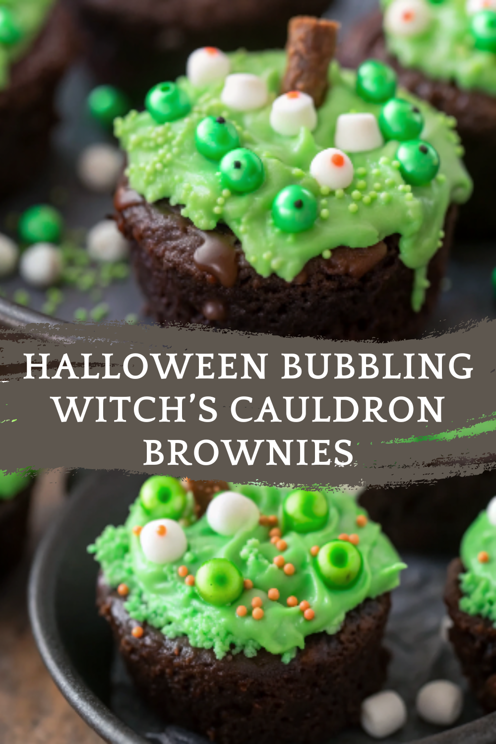Halloween Bubbling Witch’s Cauldron Brownies – Spooky, Fudgy, and Fun to Decorate