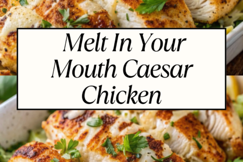 Melt In Your Mouth Caesar Chicken – Creamy, Tender & Irresistible