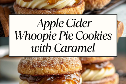 Apple Cider Whoopie Pie Cookies with Caramel – A Cozy Fall Dessert