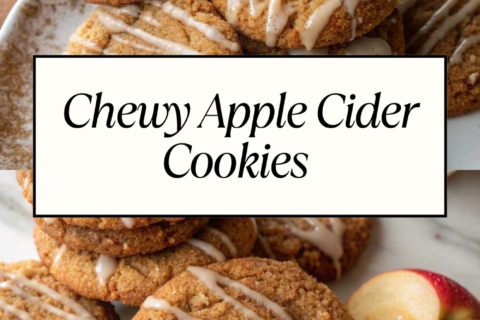 Chewy Apple Cider Cookies with Cinnamon Sugar Glaze | Cozy Fall Baking