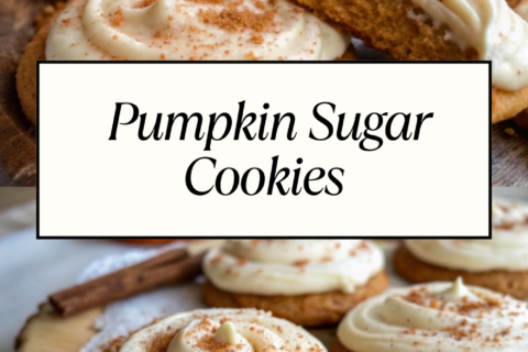 Pumpkin Sugar Cookies with Cream Cheese Frosting | Soft, Spiced & Sweet