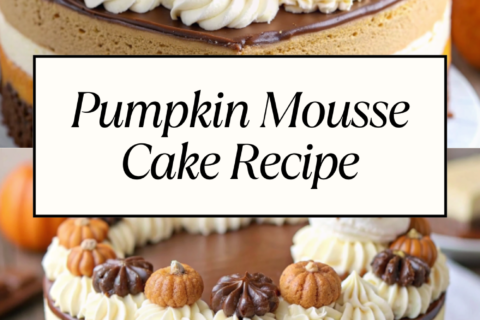 Pumpkin Mousse Cake Recipe | Light, Creamy & Perfectly Spiced