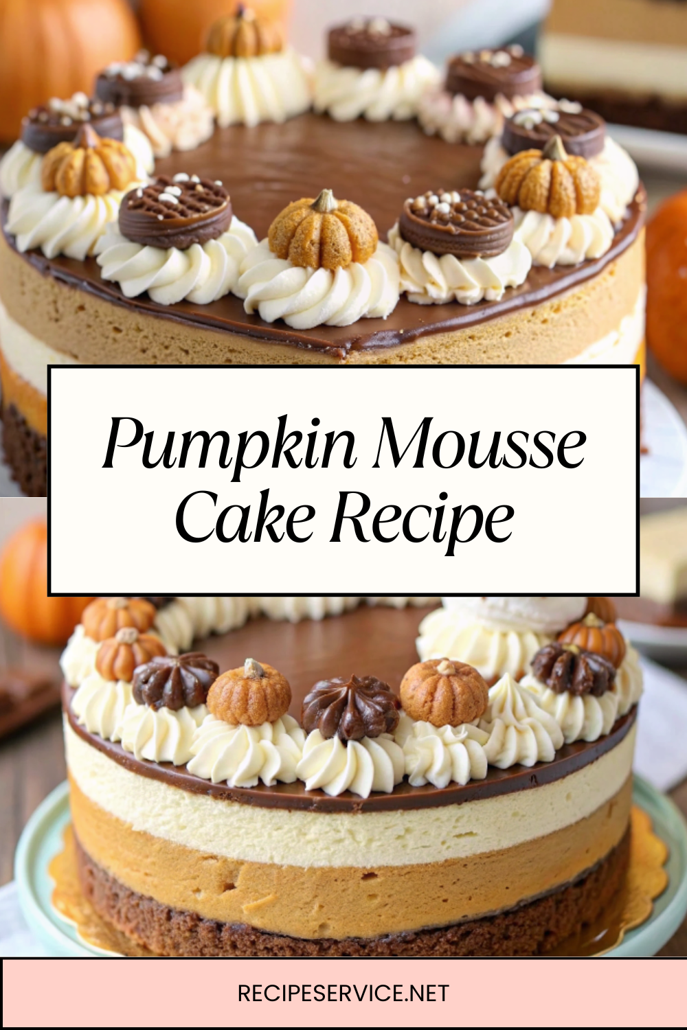 Pumpkin Mousse Cake Recipe | Light, Creamy & Perfectly Spiced