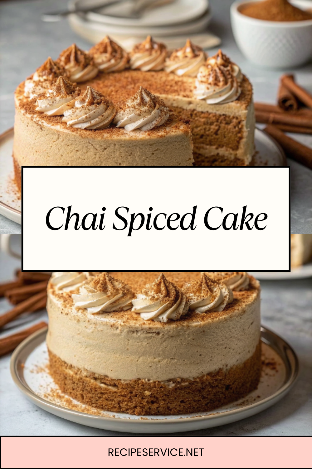 Chai Spiced Cake with Cream Cheese Frosting