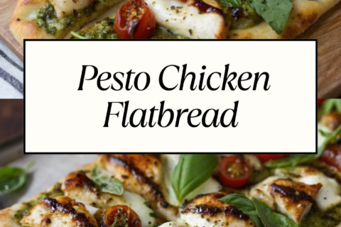 Pesto Chicken Flatbread: A Delicious and Easy Recipe for Dinner