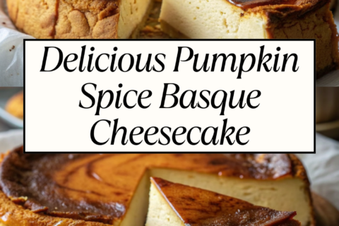 Delicious Pumpkin Spice Basque Cheesecake – A Perfect Fall Dessert
