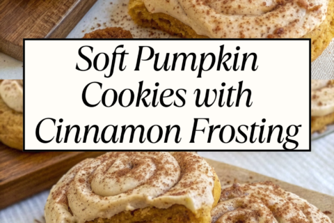 Soft Pumpkin Cookies with Cinnamon Frosting – Cozy Fall Treats