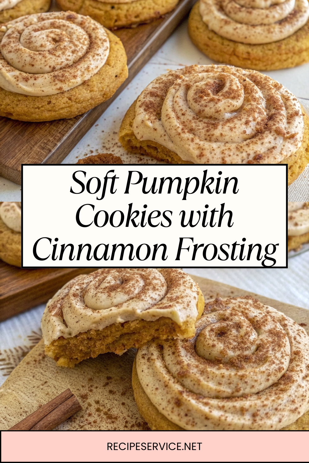 Soft Pumpkin Cookies with Cinnamon Frosting – Cozy Fall Treats