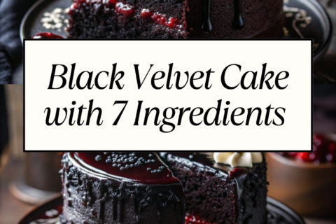 Black Velvet Cake with 7 Ingredients – Dark, Lush & Irresistible