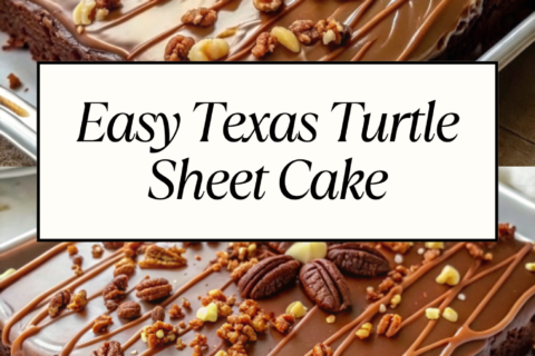 Easy Texas Turtle Sheet Cake – Rich, Gooey & Crowd-Pleasing