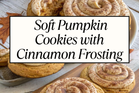 Soft Pumpkin Cookies with Cinnamon Frosting | Spiced & Sweet Fall Treats