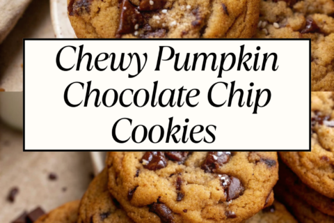 Chewy Pumpkin Chocolate Chip Cookies – Soft, Spiced & Loaded with Chocolate