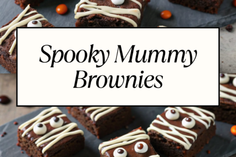 Spooky Mummy Brownies – A Delightful Halloween Treat!