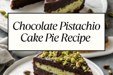 Chocolate Pistachio Cake Pie Recipe – Rich, Nutty & Easy to Make