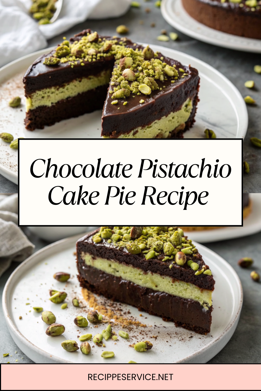 Chocolate Pistachio Cake Pie Recipe – Rich, Nutty & Easy to Make