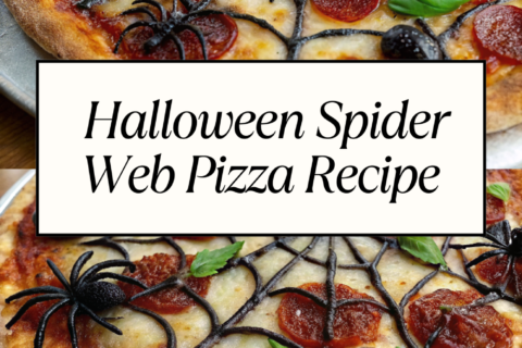 Halloween Spider Web Pizza Recipe | Spooky & Cheesy Party Food