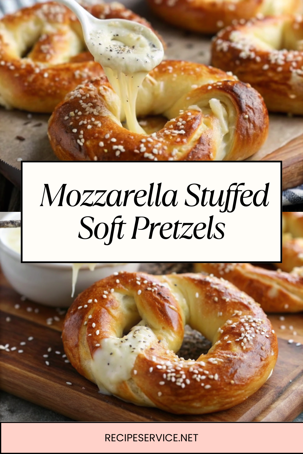 Mozzarella Stuffed Soft Pretzels β Gooey, Cheesy & Homemade