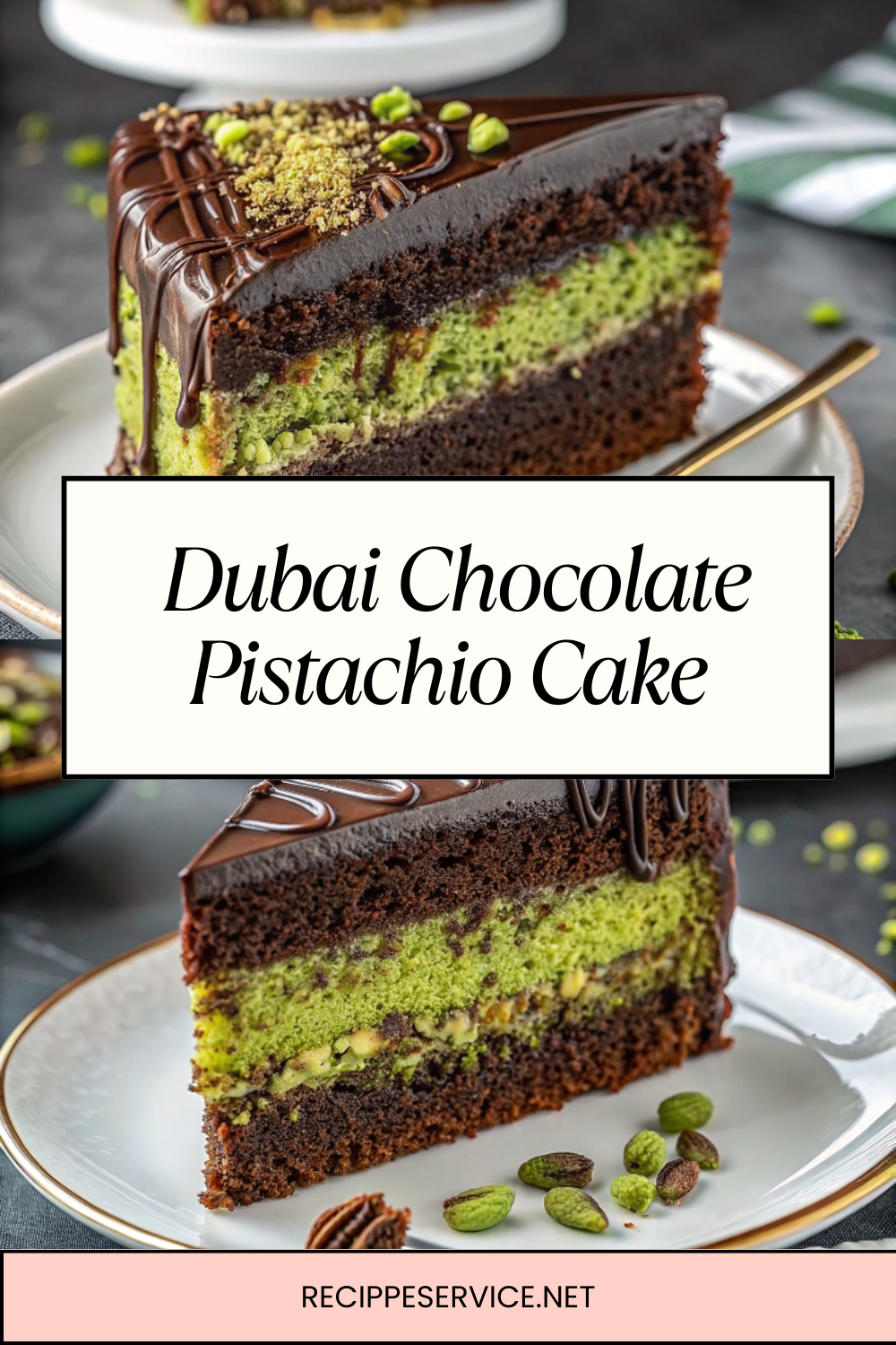 Dubai Chocolate Pistachio Cake | Viral-Inspired Luxury Dessert
