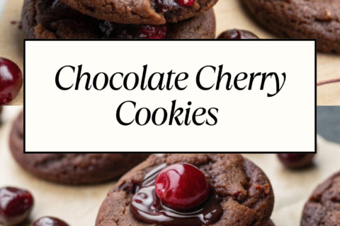 Chocolate Cherry Cookies | Fudgy, Fruity & Irresistible