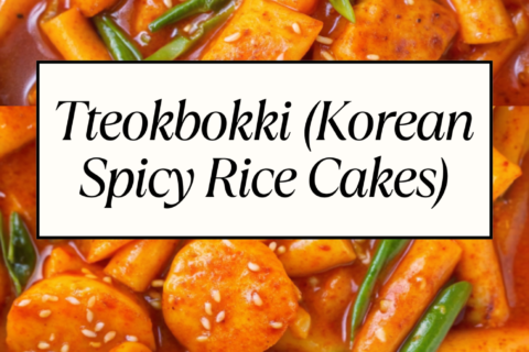 Tteokbokki (Korean Spicy Rice Cakes) – Street Food Comfort