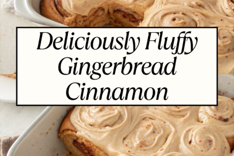 Deliciously Fluffy Gingerbread Cinnamon Rolls for a Festive Holiday Breakfast