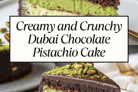 Creamy and Crunchy Dubai Chocolate Pistachio Cake You Must Try
