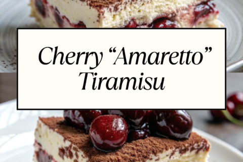 Cherry “Amaretto” Tiramisu | Fruity & Nutty Twist on a Classic Dessert